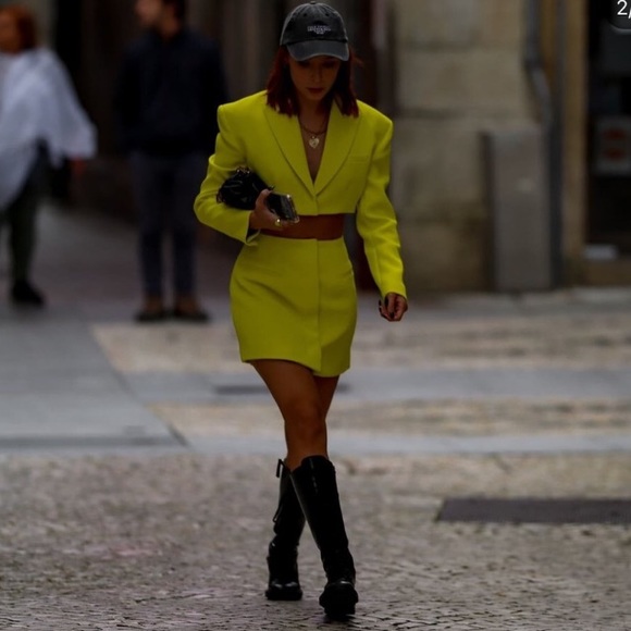 Zara cut out blazer dress bloggers fav - Picture 9 of 12